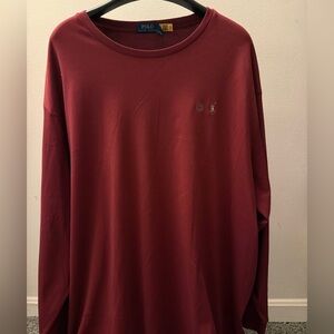 Nwt Polo Ralph Lauren Maroon Red Long Sleeve Shirt Men’s 5XB $85